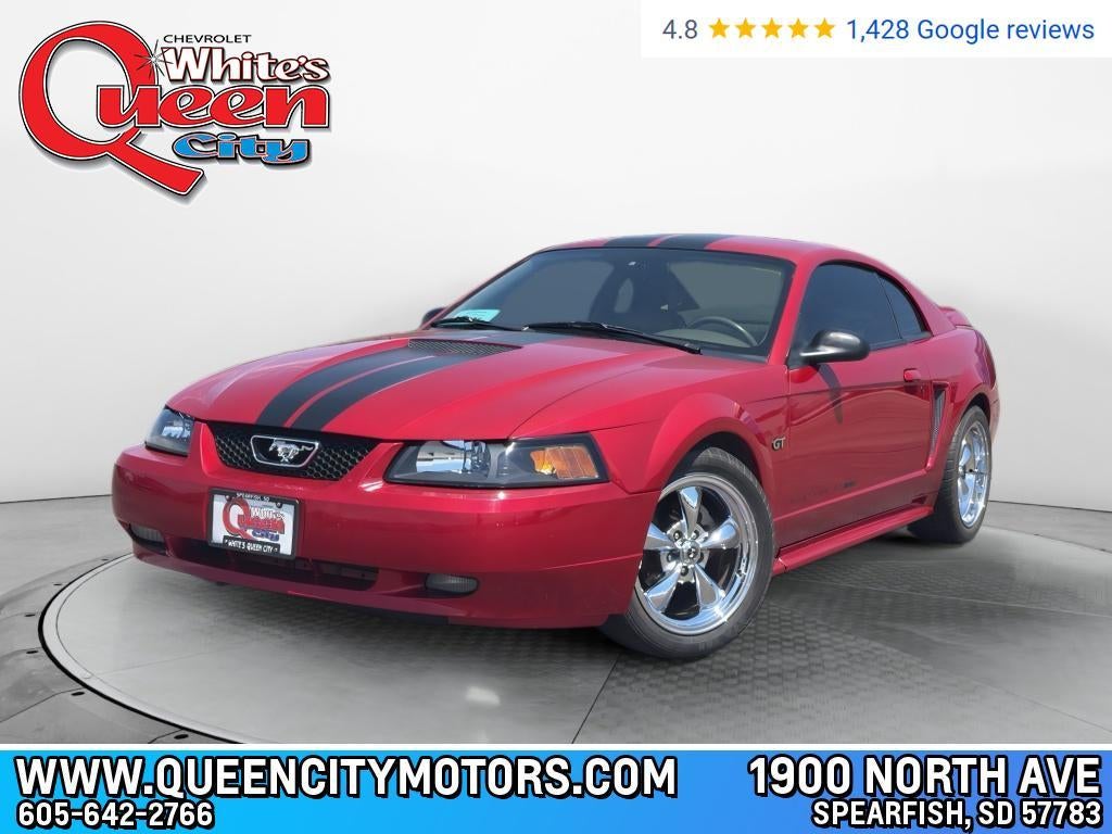 2000 Ford Mustang GT in Red — front three-quarter view