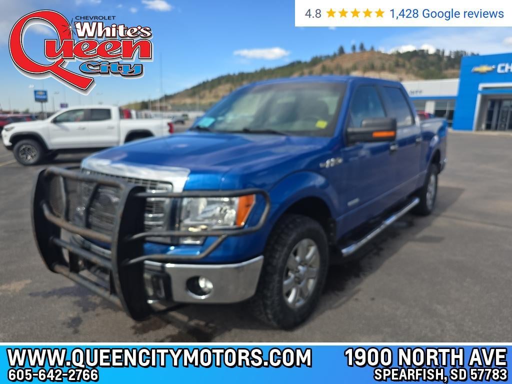 2014 Ford F-150 4WD SuperCrew 5-1/2 Ft Box XLT in Blue — front three-quarter view