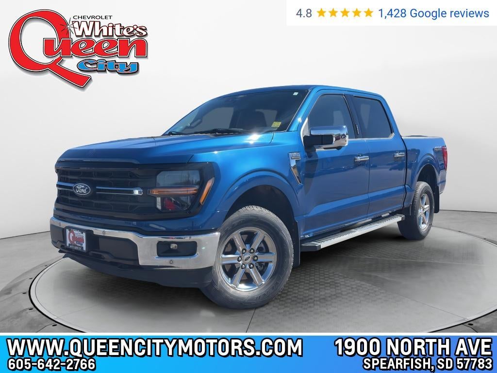 2024 Ford F-150 XLT in Blue — front three-quarter view