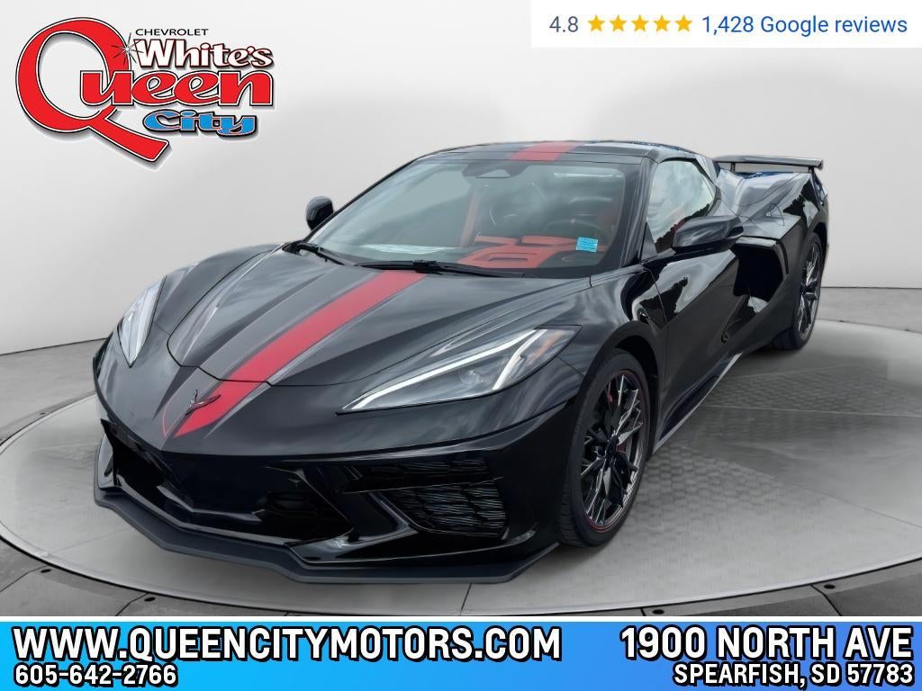 2026 Chevrolet Corvette Stingray 3LT in Black — front three-quarter view