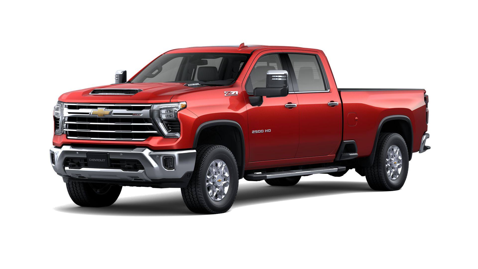 2026 Chevrolet Silverado 2500 HD LTZ in Radiant Red Tintcoat — front three-quarter view