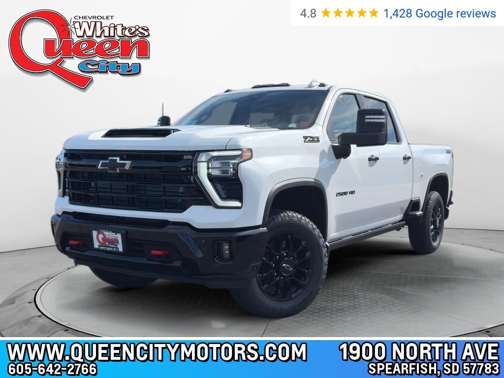 2026 Chevrolet Silverado 2500 HD LTZ in Summit White — front three-quarter view