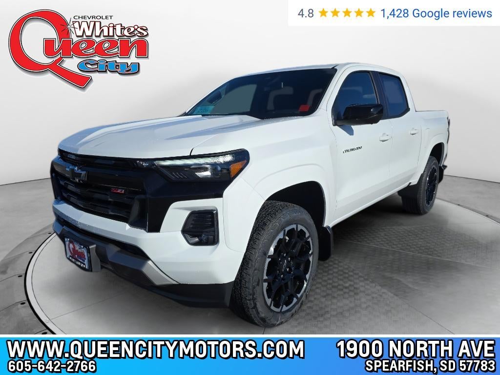 2026 Chevrolet Colorado Z71 in Summit White — front three-quarter view