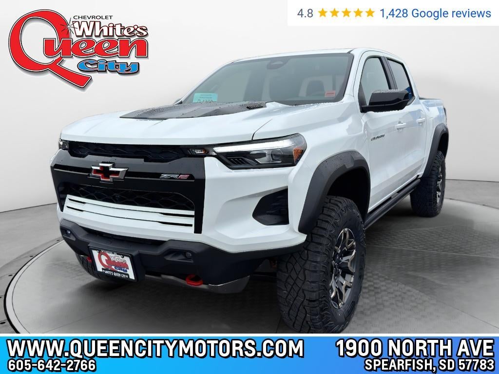2026 Chevrolet Colorado ZR2 in Summit White — front three-quarter view