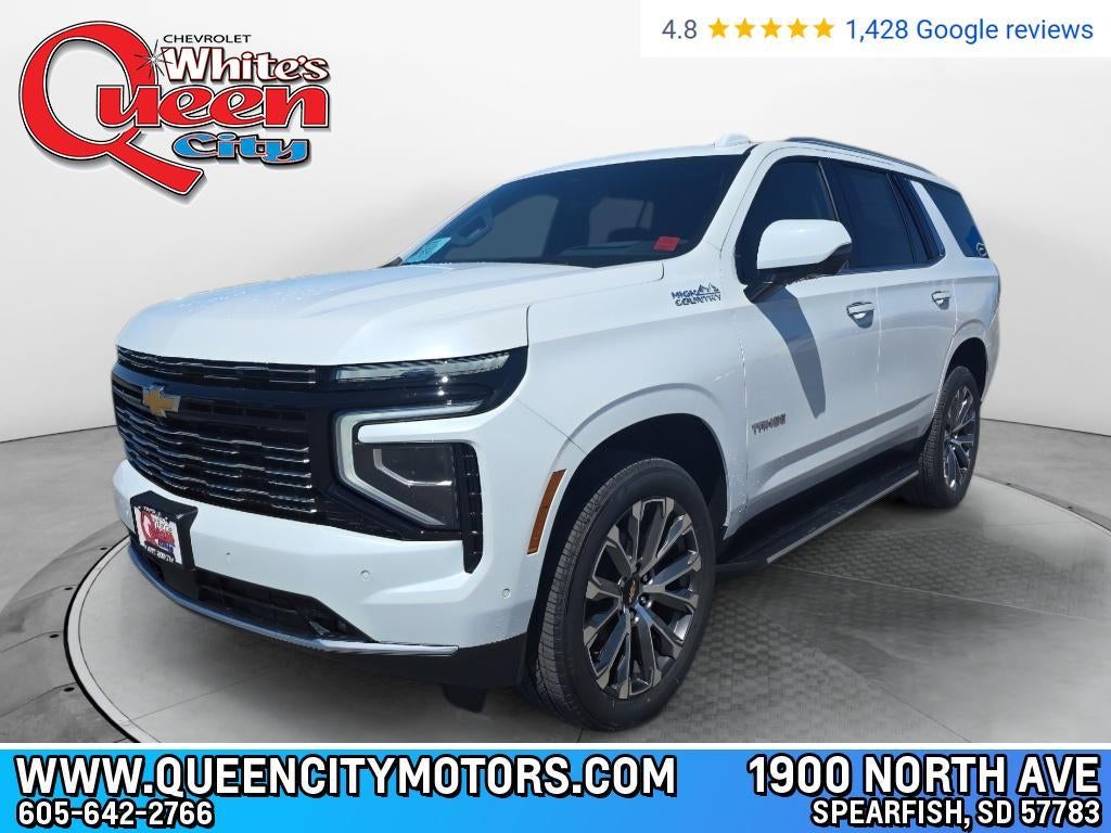 2026 Chevrolet Tahoe High Country in Polar White Tricoat — front three-quarter view