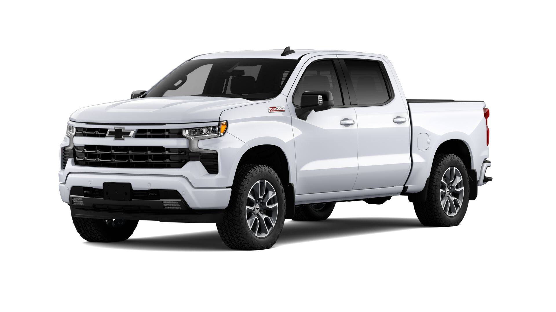 2026 Chevrolet Silverado 1500 RST in Summit White — front three-quarter view