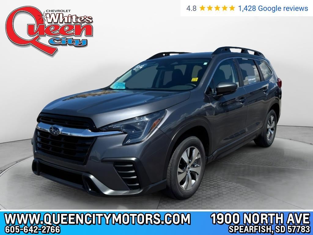 2025 Subaru Ascent Premium in Gray — front three-quarter view