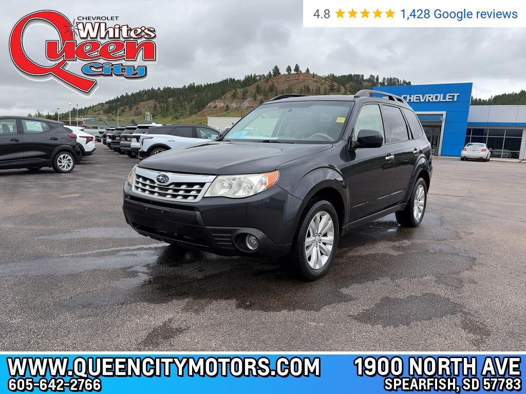 2013 Subaru Forester 2.5X Premium Automatic in Gray — front three-quarter view